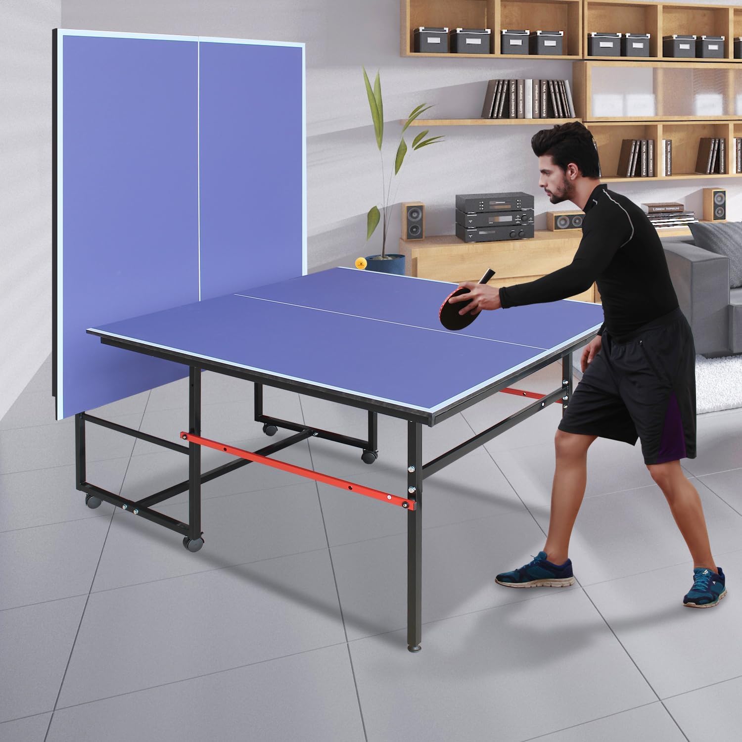 8 ft Portable Ping Pong Table， - đánh giá và giá Table Tennis Game Pc