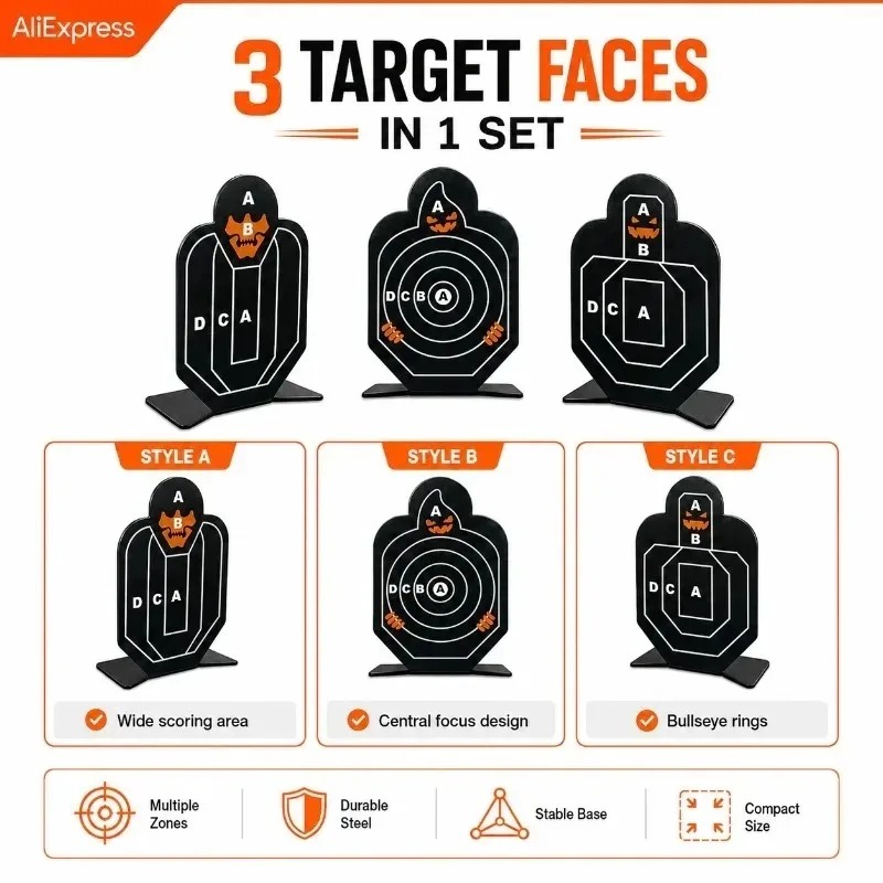 Sturdy Self‑Standing Metal Pra - đánh giá và giá Practice Target Board