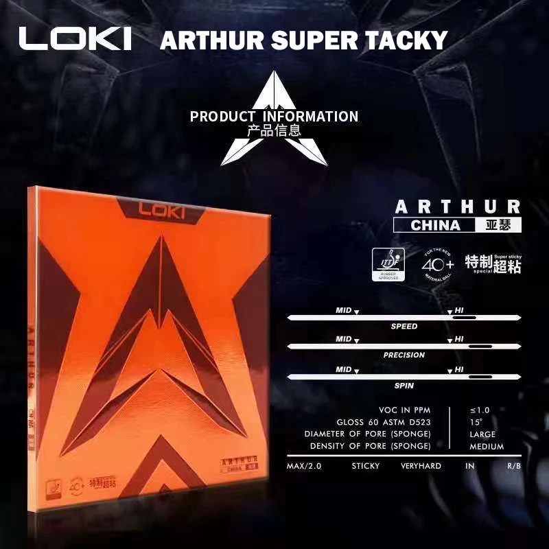 Original LOKI ARTHUR Europe/As - đánh giá và giá Table Tennis Edge